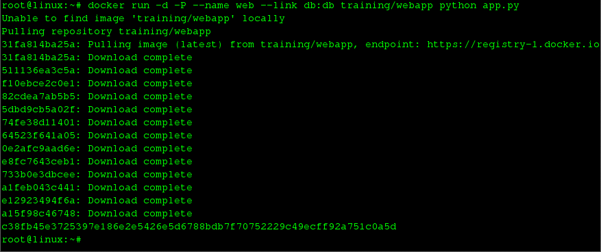 linking two containers