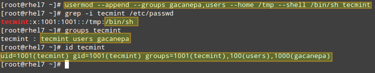 Adding User to Supplementary Group