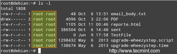 Linux File Listing