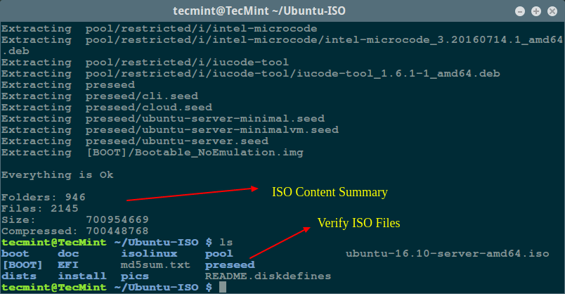 7zip - Extract ISO File Content in Linux