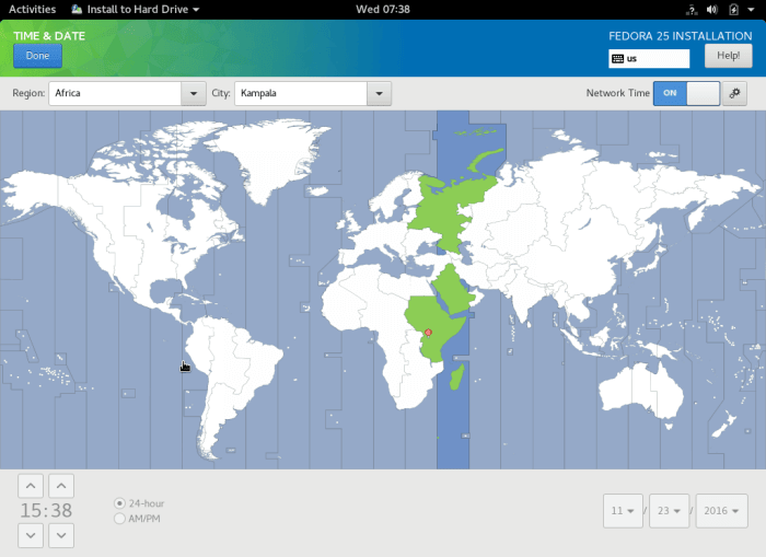 Set System Timezone