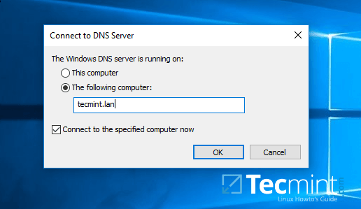 Connect Samba4 DNS on Windows