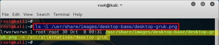 Change GRUB background in Kali Linux - blackMORE OPs -1