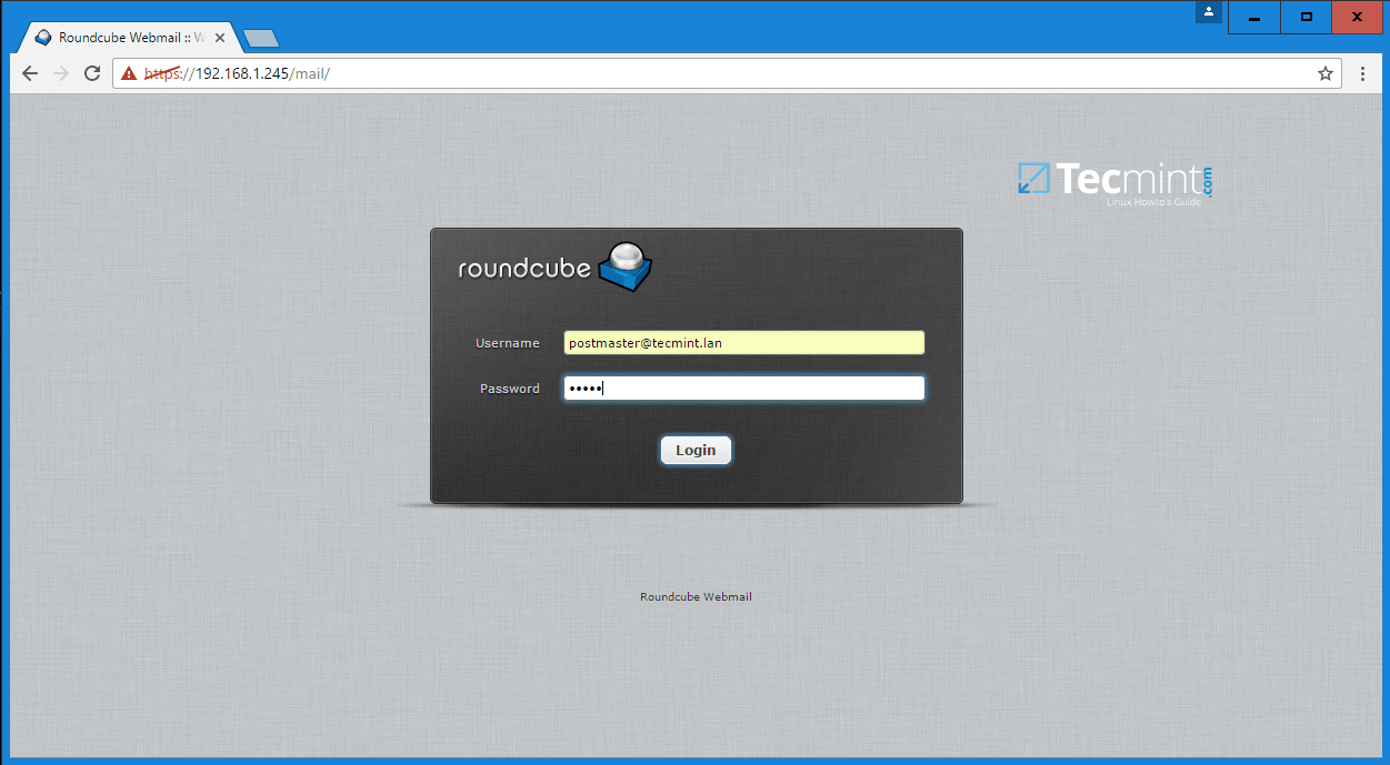 iRedMail Account Login