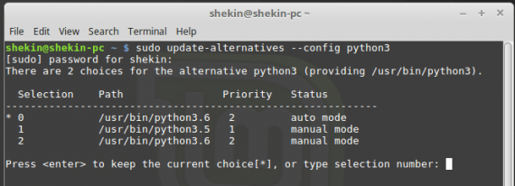 Python 3.6 - install latest version into Linux Mint