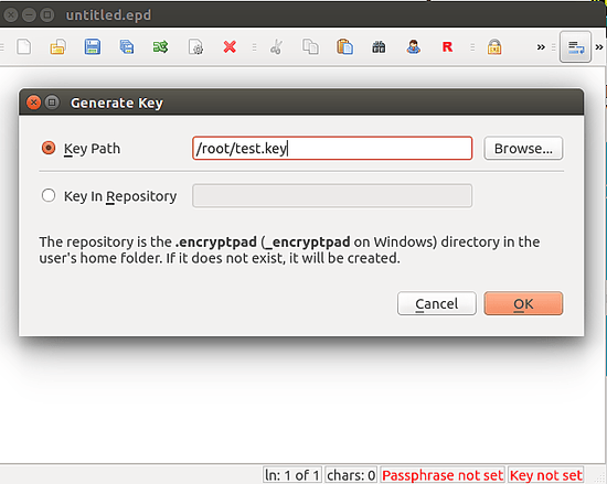 Generate key