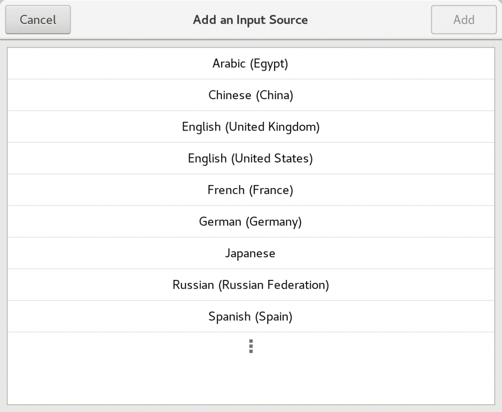 Adding an input source