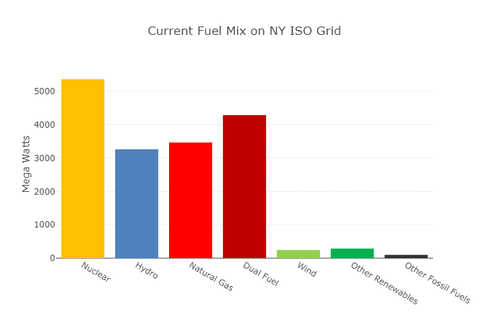 NYISO 燃料组成情况