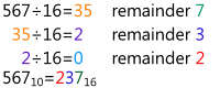 Conversion example