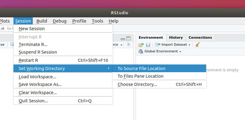 RStudio 工作目录