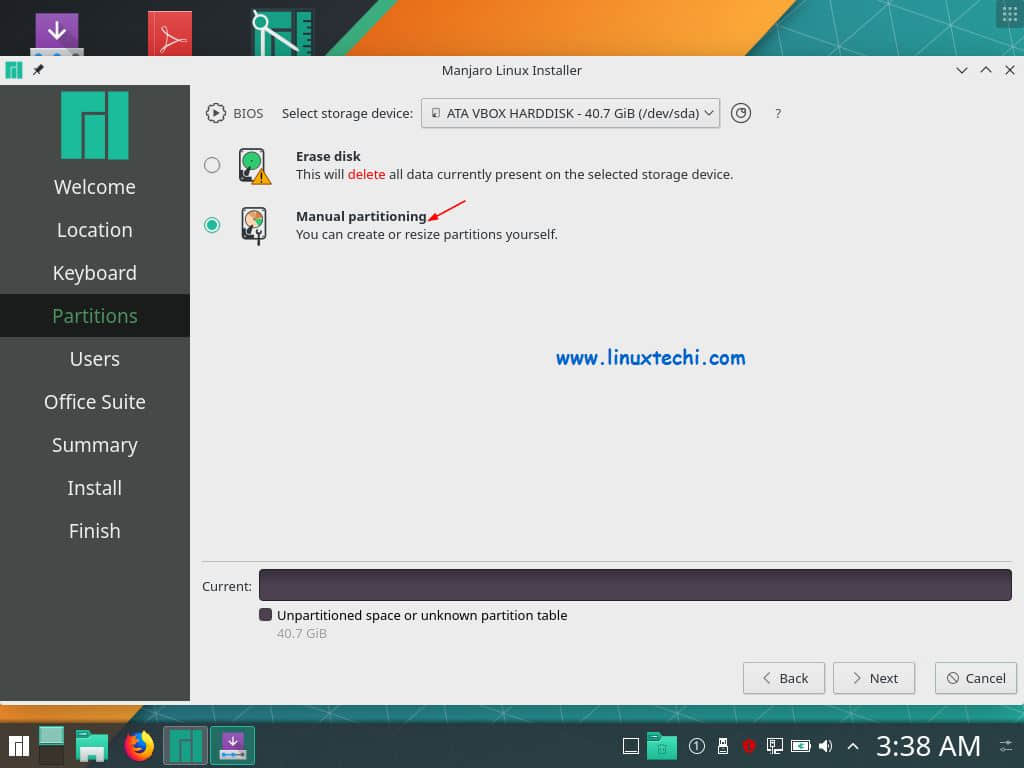 Manual-Partition-Manjaro18-1-KDE