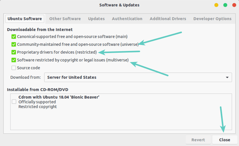 在 Ubuntu 中启用 Universe 存储库