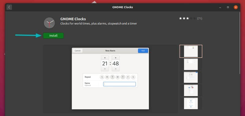 Gnome Clocks Ubuntu Software Center