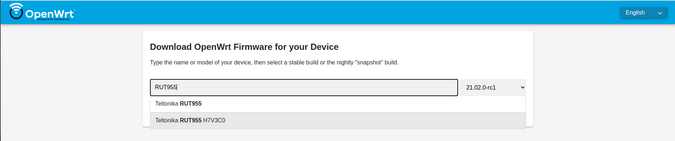 OpenWRT 固件选择器