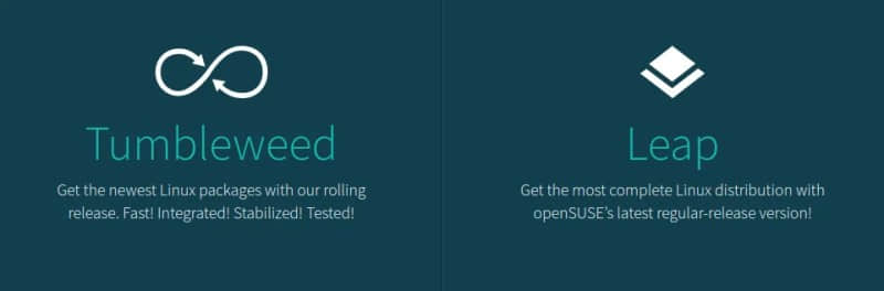 openSUSE Tumbleweed vs Leap
