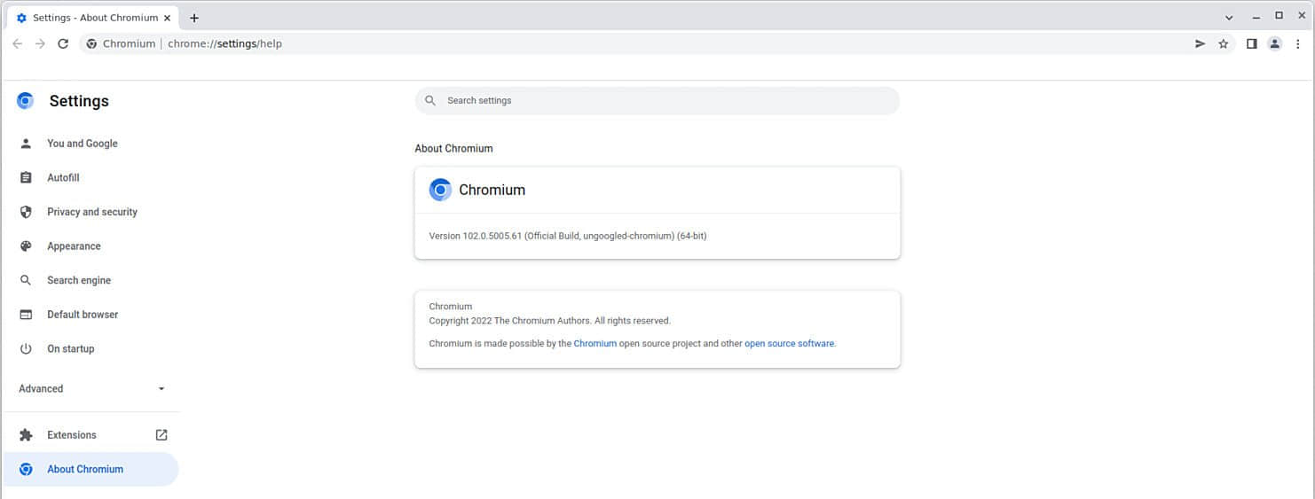 Ungoogled-Chromium