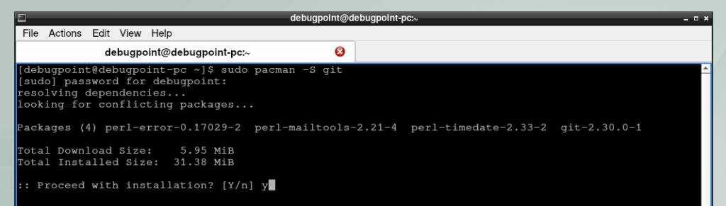 Install git