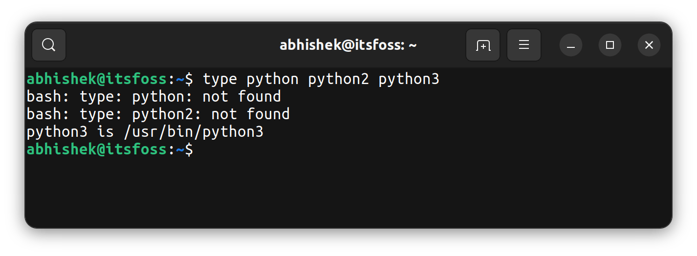 Checking Python version in Ubuntu