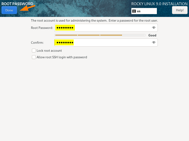 Set-Root-Password-RockyLinux9-Instalation
