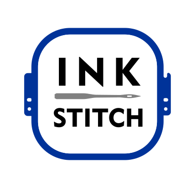 The logo of the Ink/Stitch project