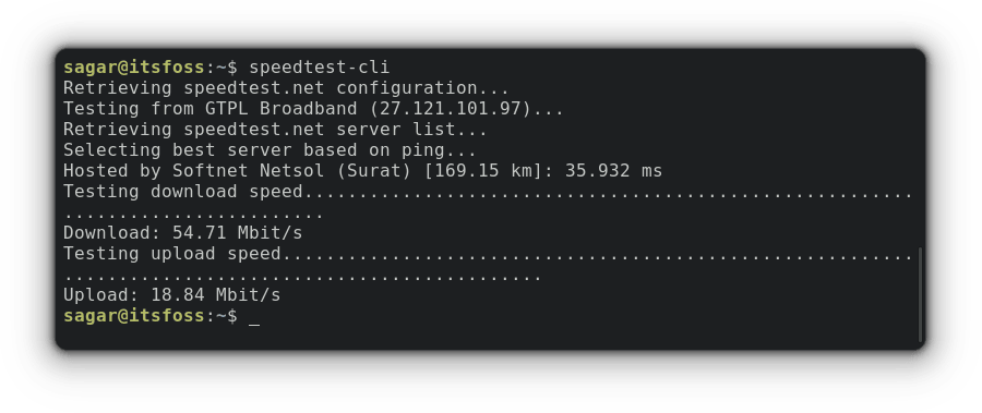speedtest-cli