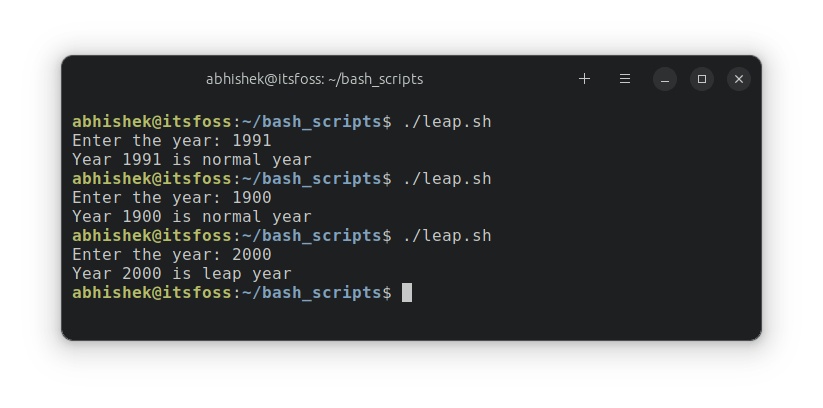 Example of running bash script with logical operators in if statement